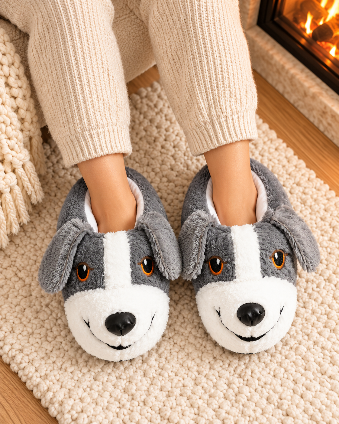 Women Gry Animal 3D Slipper