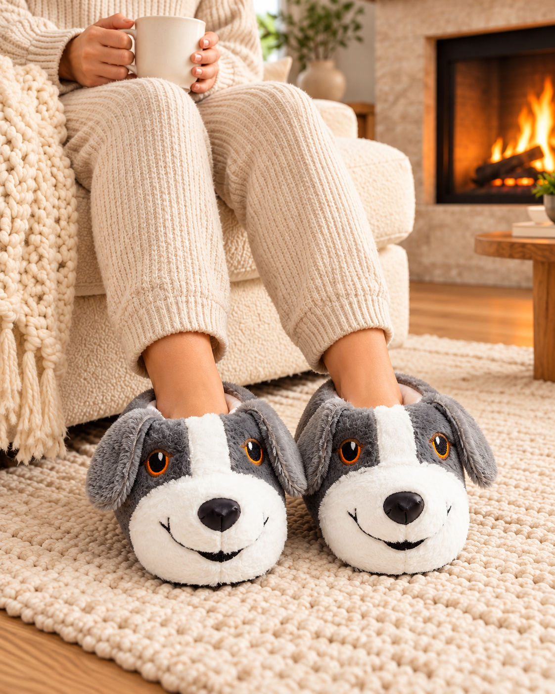Women Gry Animal 3D Slipper