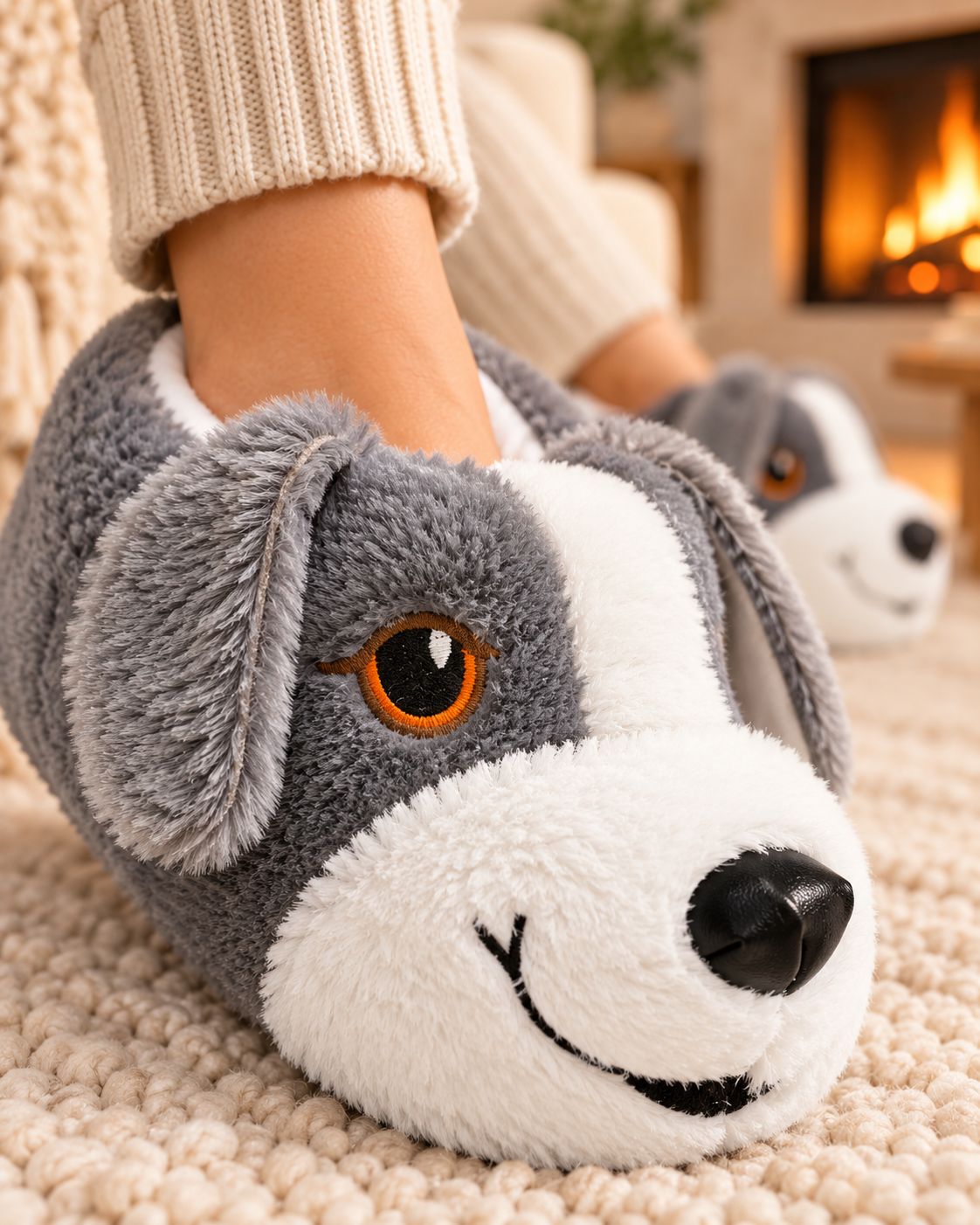 Women Gry Animal 3D Slipper
