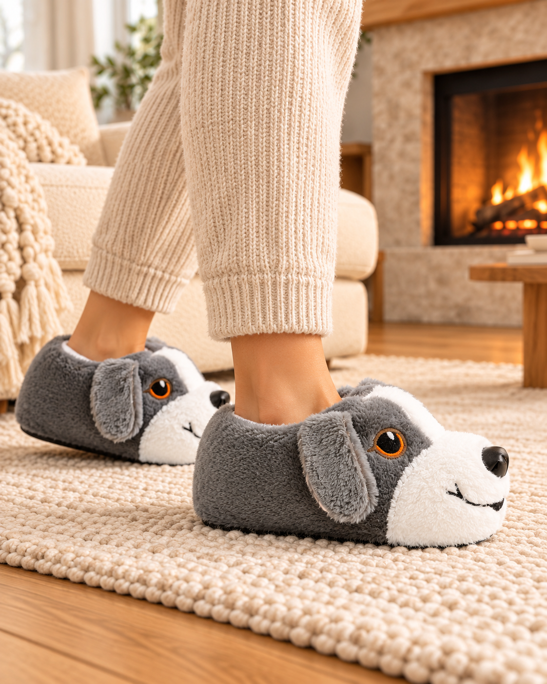 Women Gry Animal 3D Slipper